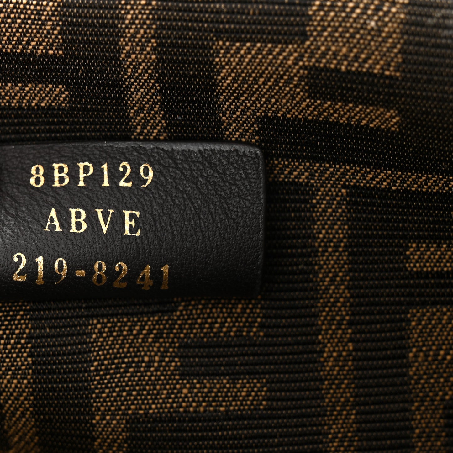 Shiny Nappa Small Fendi First Black