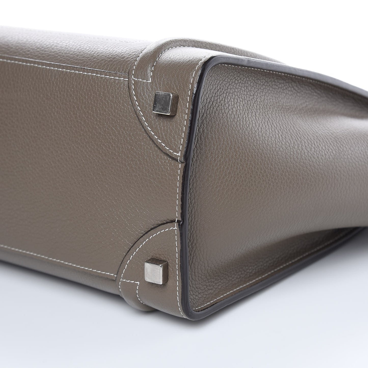 Drummed Calfskin Micro Luggage Souris