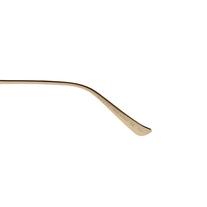 Gucci Metal Oversized Round Frame GG0225S Sunglasses Gold 6 of 8