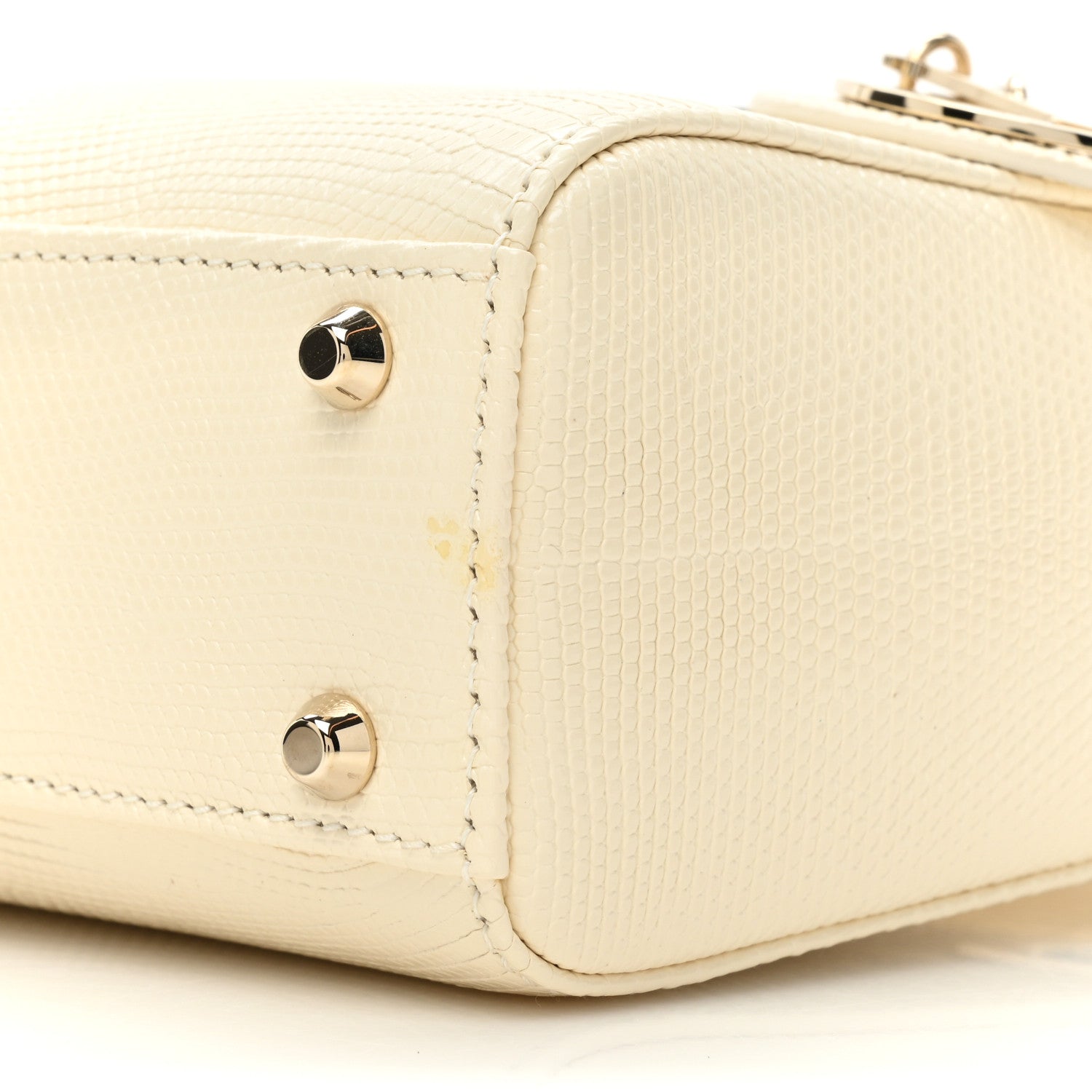 Christian Dior Lizard Mini Lady Dior White 8 of 10