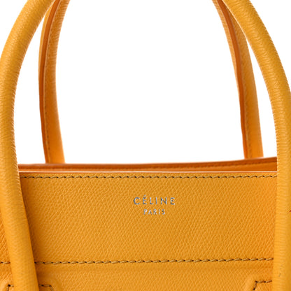 Celine Supple Calfskin Medium Phantom Luggage Yellow 6 of 14