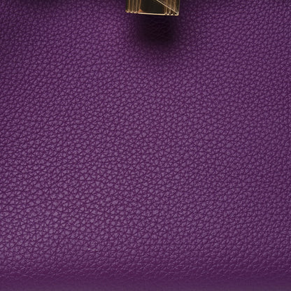 Hermes Togo Horseshoe Birkin 25 Anemone Rose Poupre 16 of 18