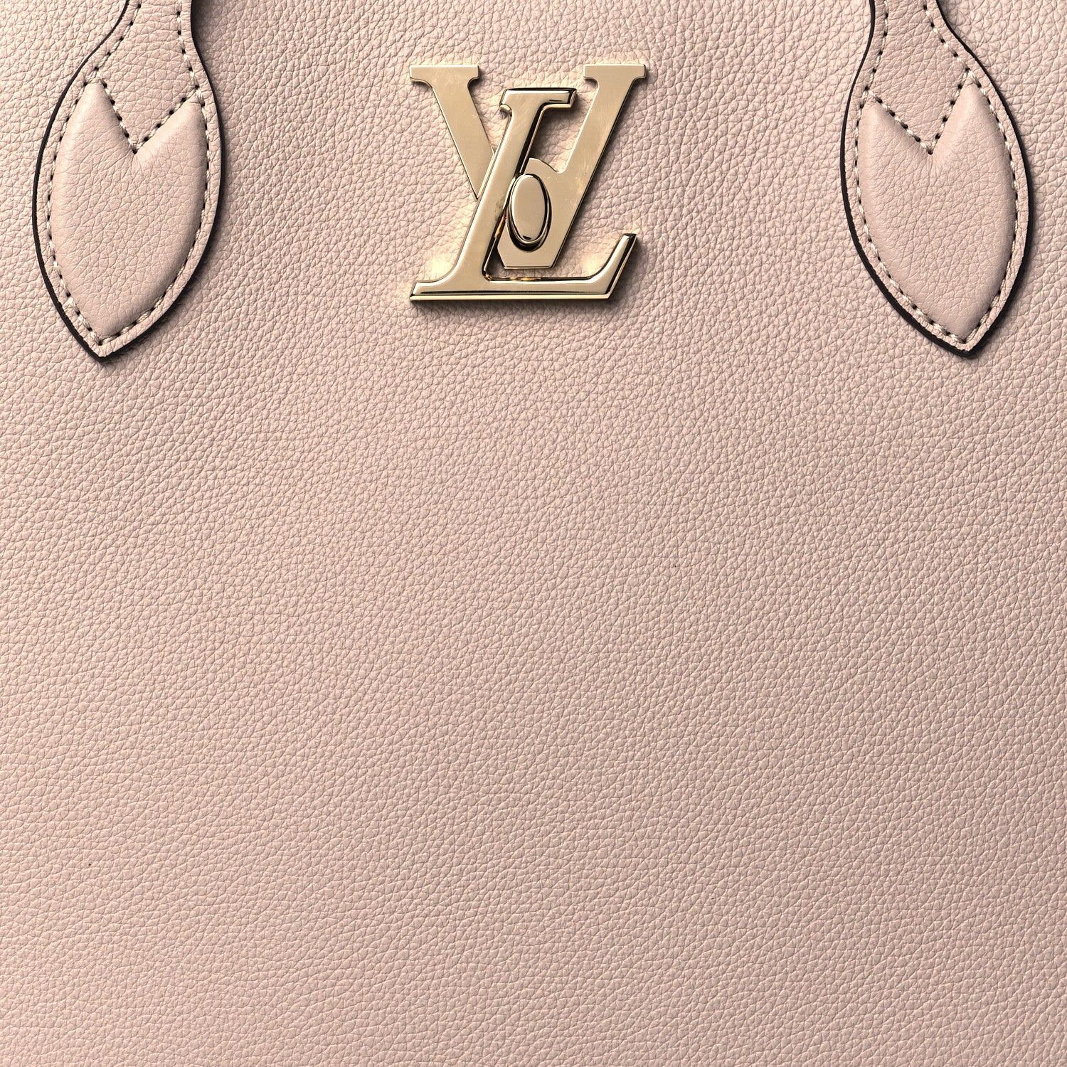 Louis Vuitton Grained Calfskin Lockme Shopper Greige 8 of 10