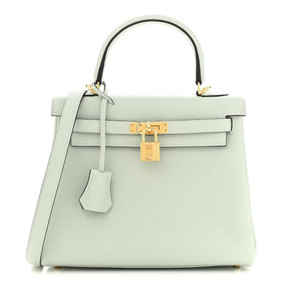 Hermes Togo Kelly Retourne 25 Gris Neve 1 of 11