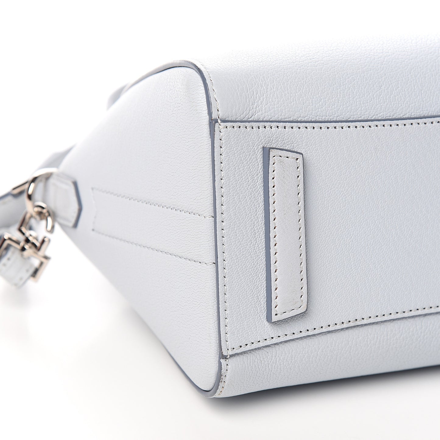 Sugar Goatskin Mini Antigona Baby Blue