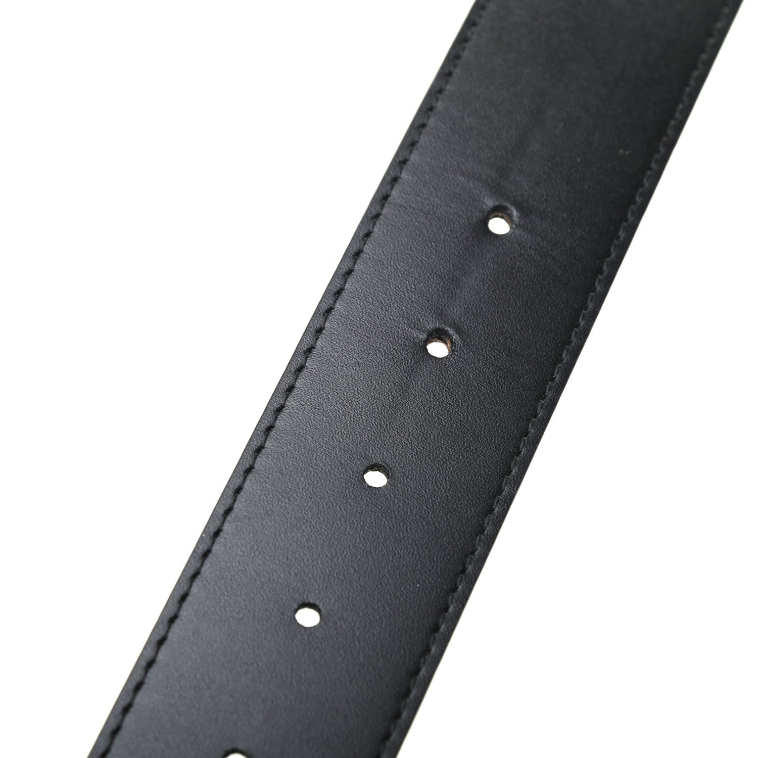 Louis Vuitton Calfskin Monogram 40mm LV Initiales Reversible Belt 85 34 Black 5 of 5