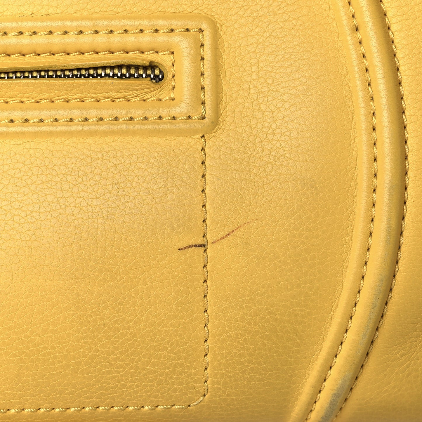 Grained Calfskin Medium Phantom Luggage Yellow