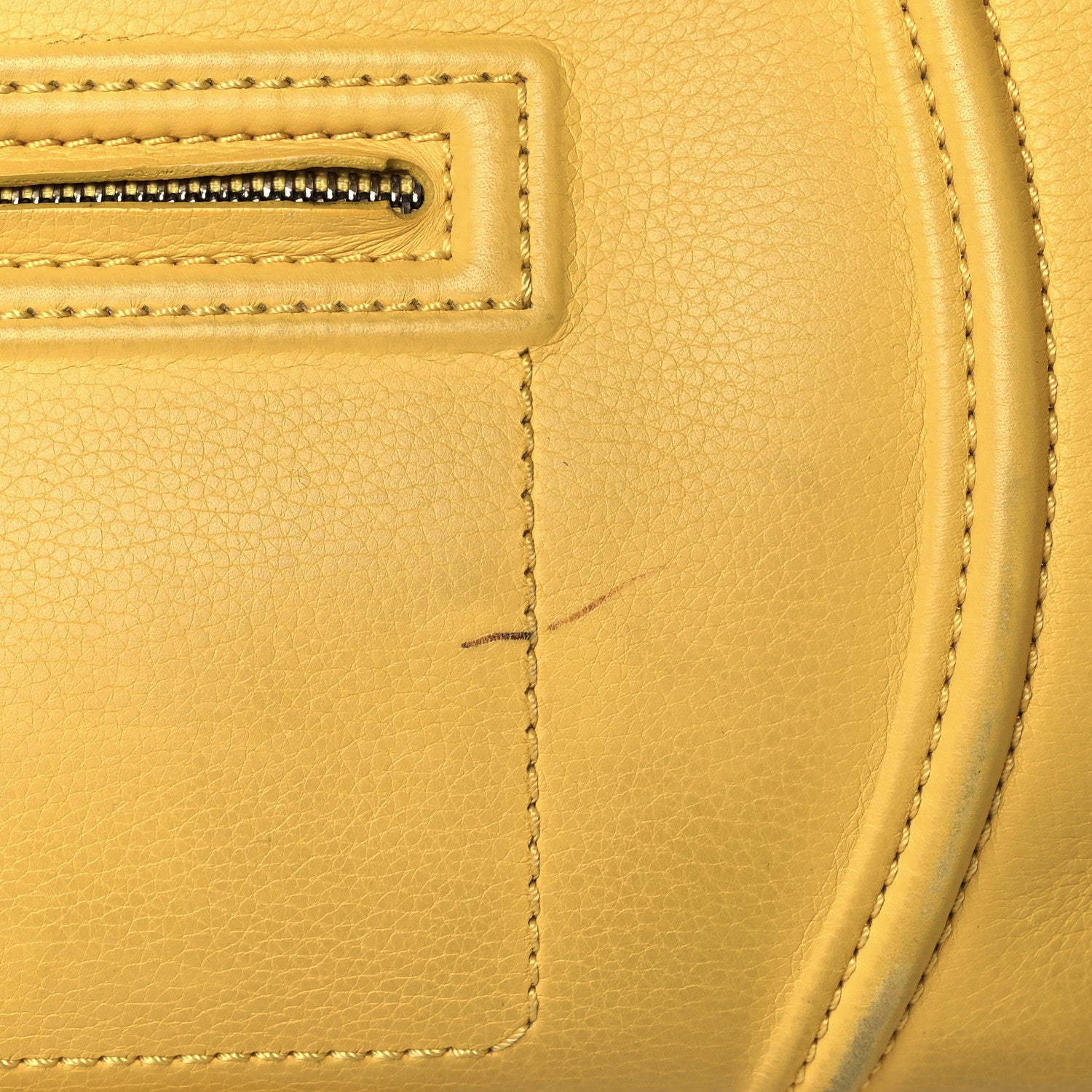 Celine Grained Calfskin Medium Phantom Luggage Yellow 13 of 18