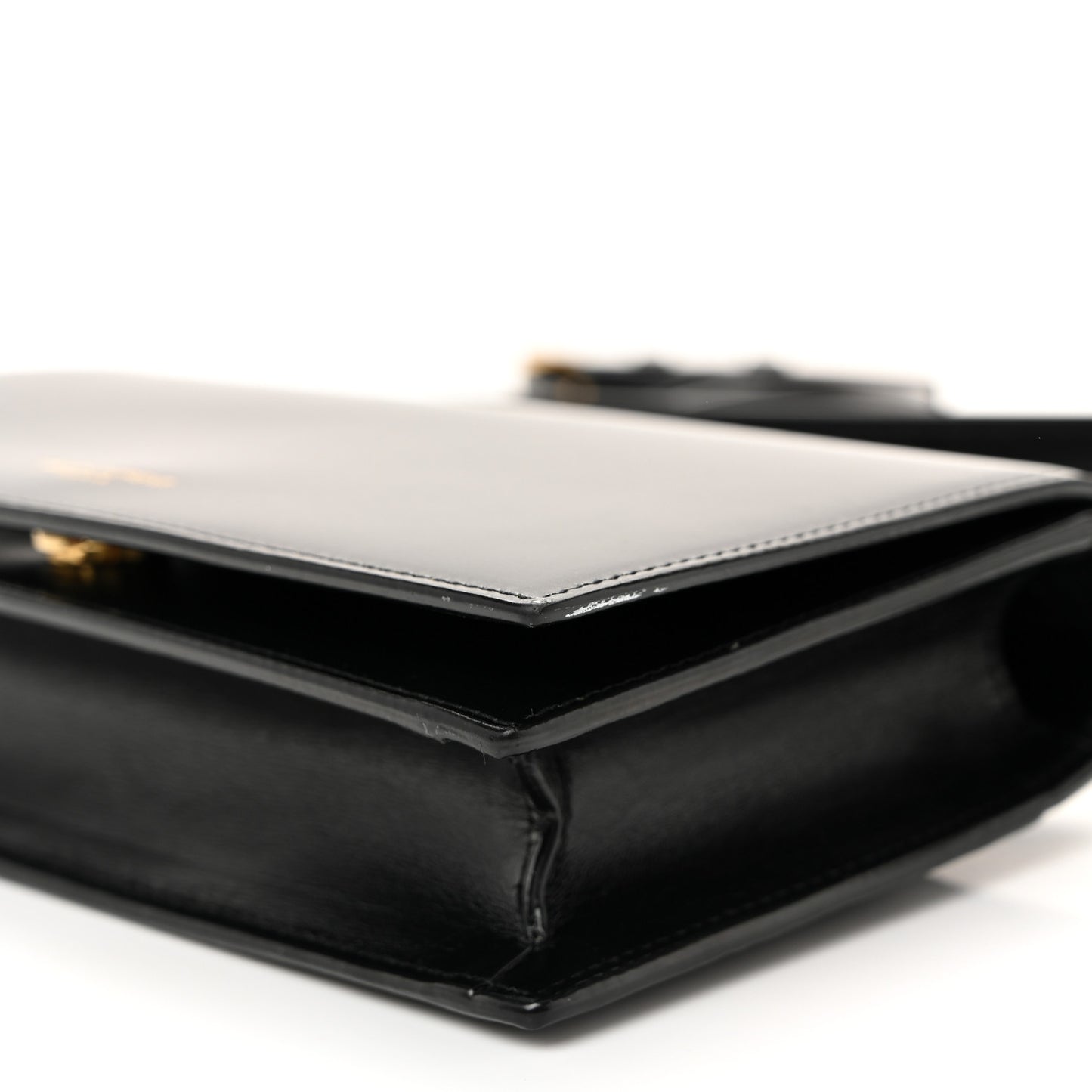 Smooth Calfskin Monogram Crossbody Bag Black