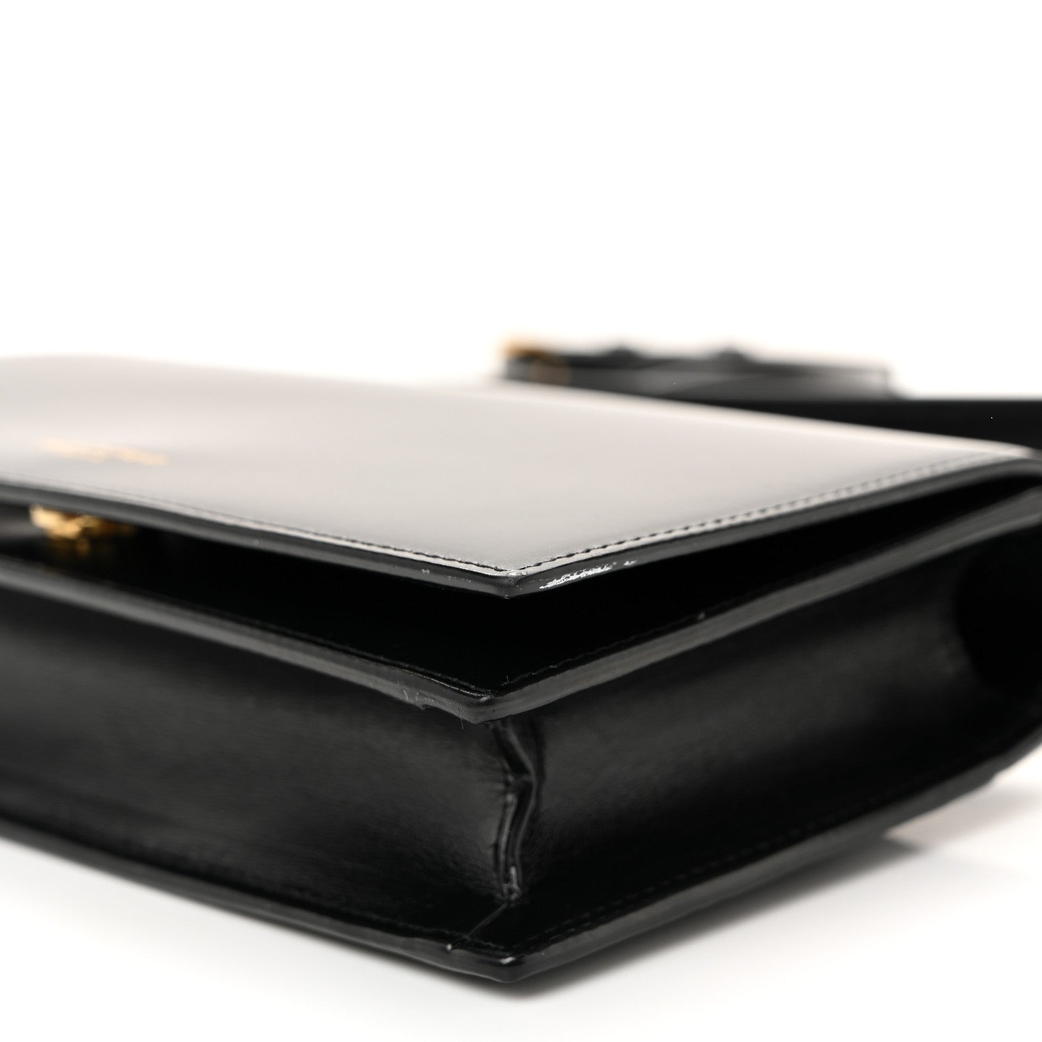 Saint Laurent Smooth Calfskin Monogram Crossbody Bag Black 9 of 9