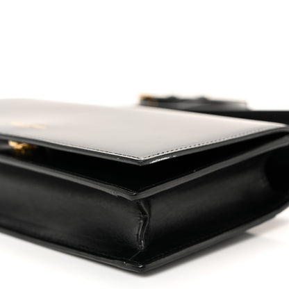 Saint Laurent Smooth Calfskin Monogram Crossbody Bag Black 9 of 9