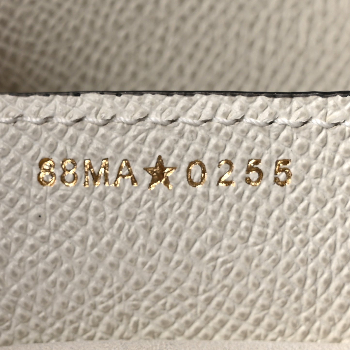 Grained Calfskin Saddle Bag With Strap Latte