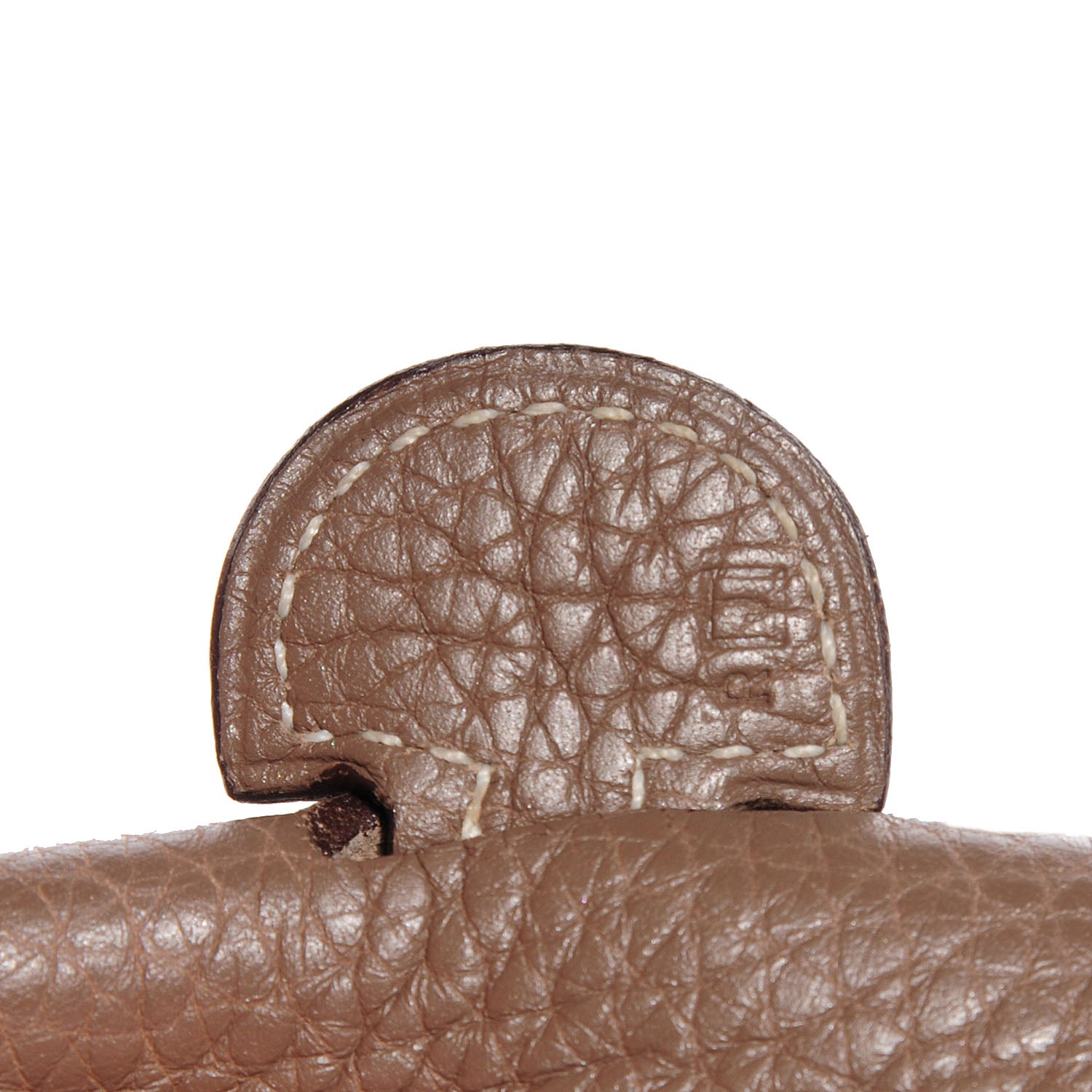 Hermes Taurillon Clemence Evelyne PM Etoupe 7 of 16