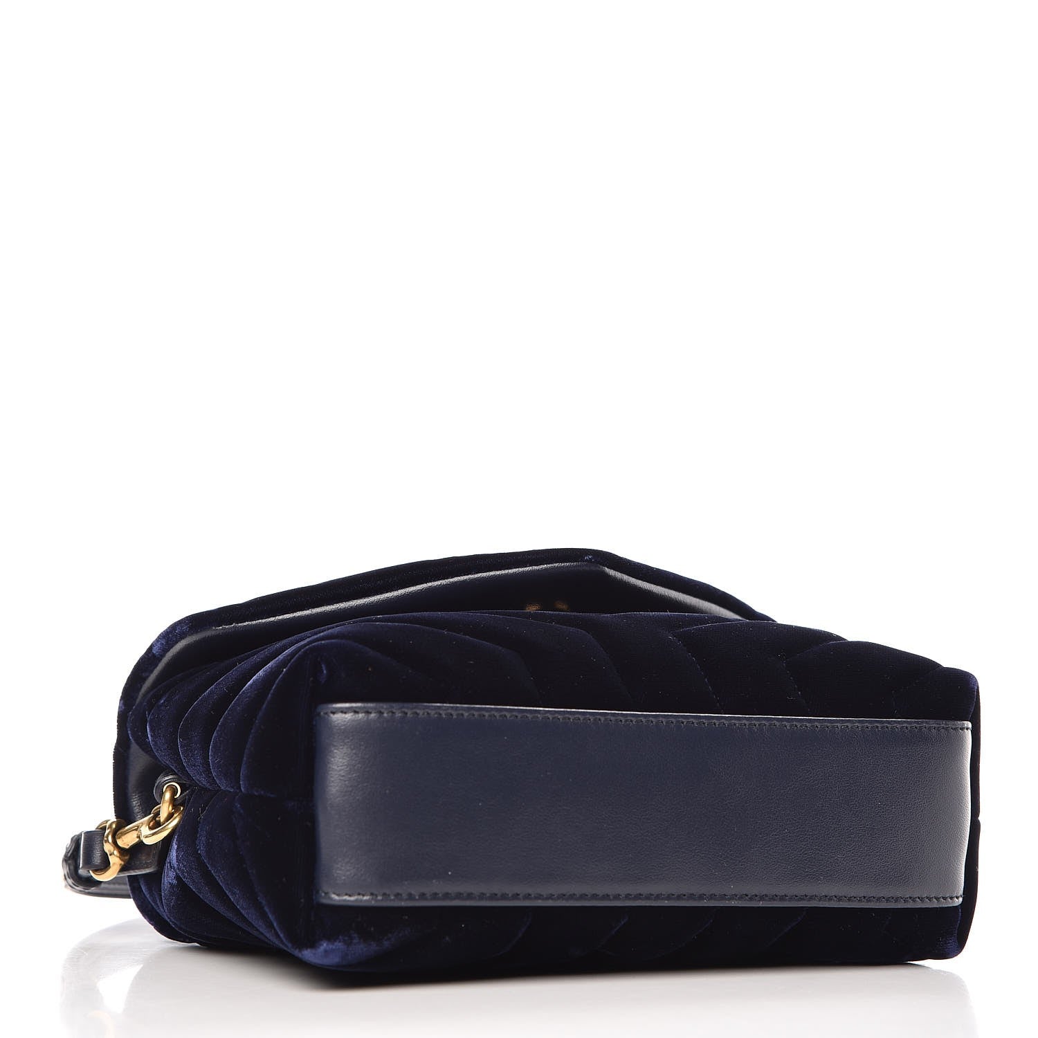 Saint Laurent Velvet Y Quilted Monogram Toy Loulou Crossbody Bag Navy 4 of 11