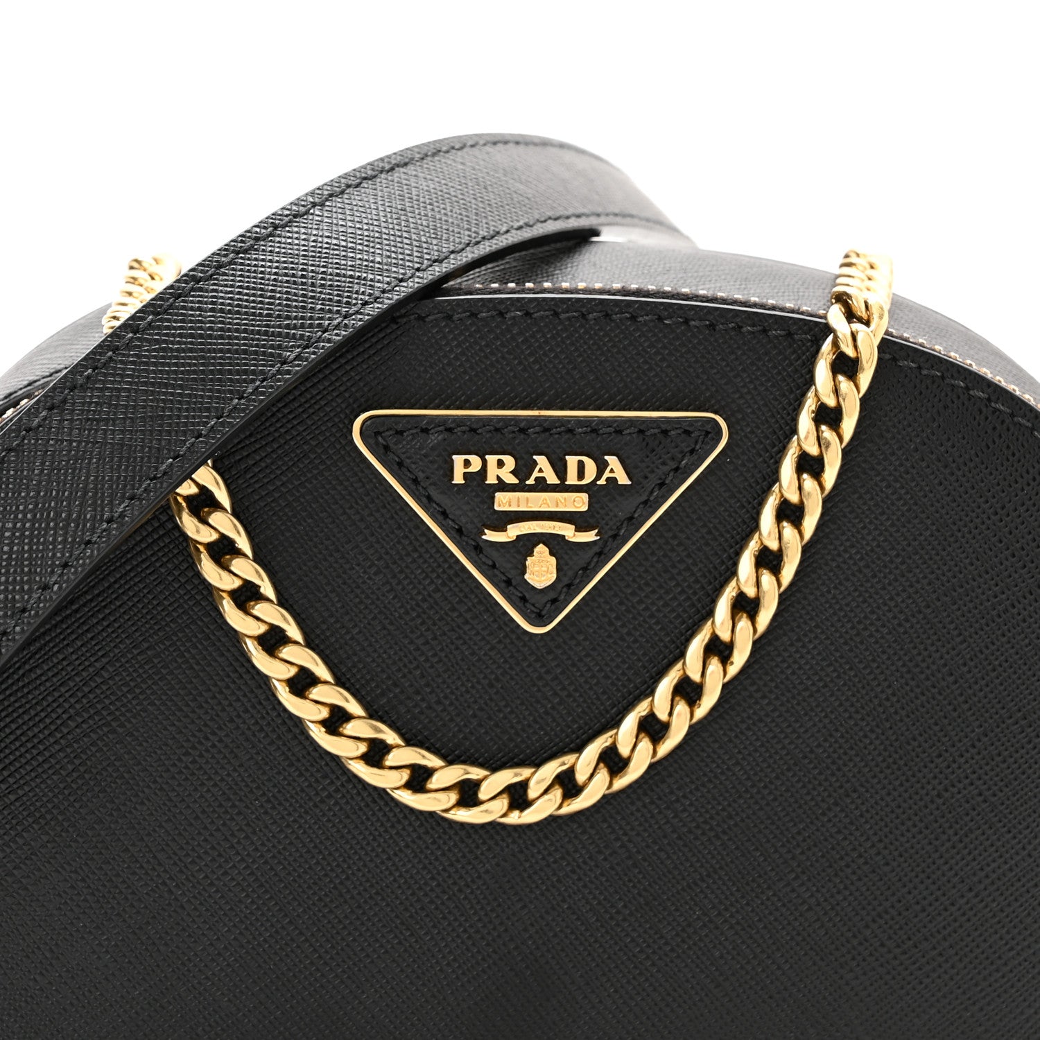 Prada Saffiano Lux Odette Belt Bag Black 9 of 12