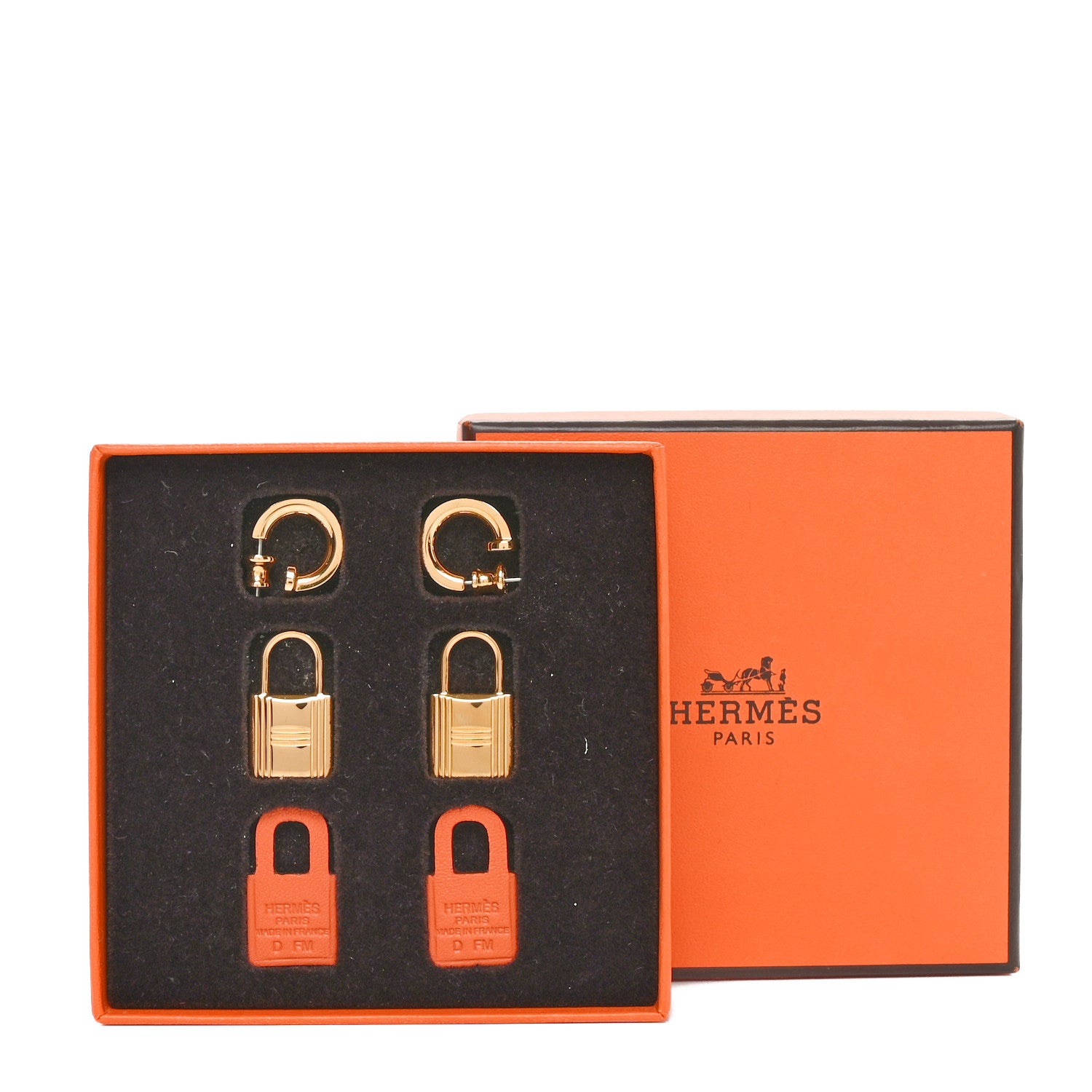 Hermes Swift O'Kelly Earrings Gold 7 of 7