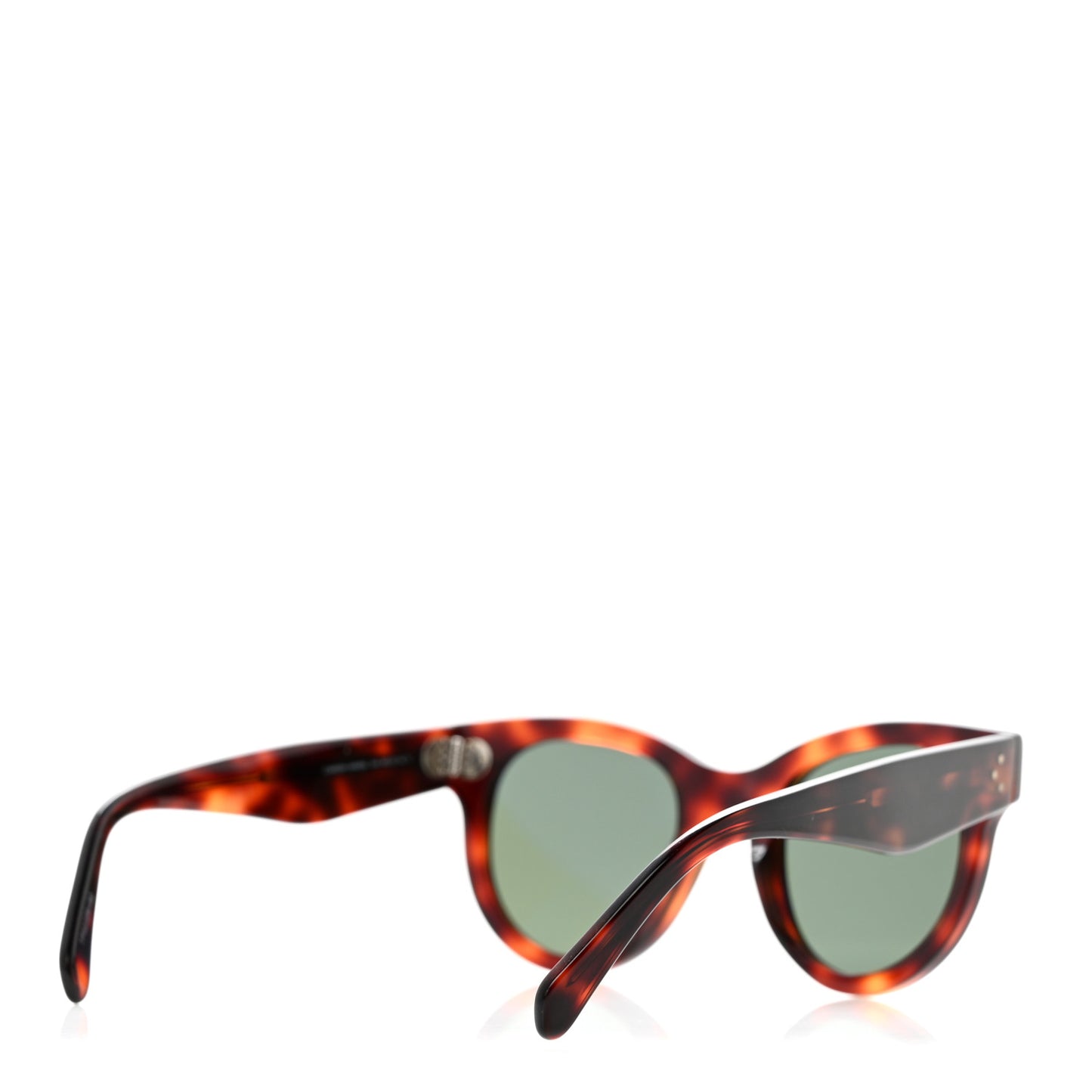 Acetate Studded Mineral Round Sunglasses CL40031N Tortoise