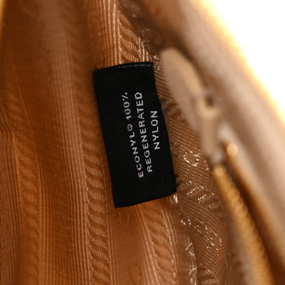 Prada Re-Nylon Saffiano Demi-lune Shoulder Bag Cammello 7 of 11