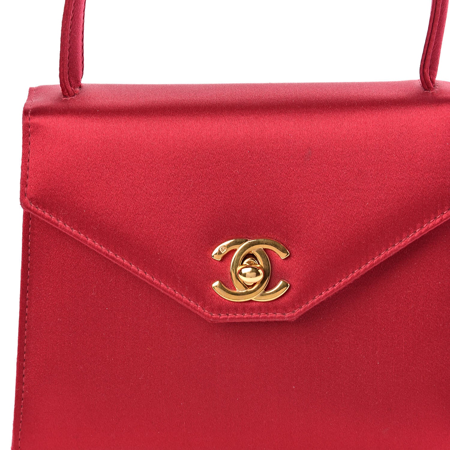 Chanel Satin Evening Flap Red 10 of 10