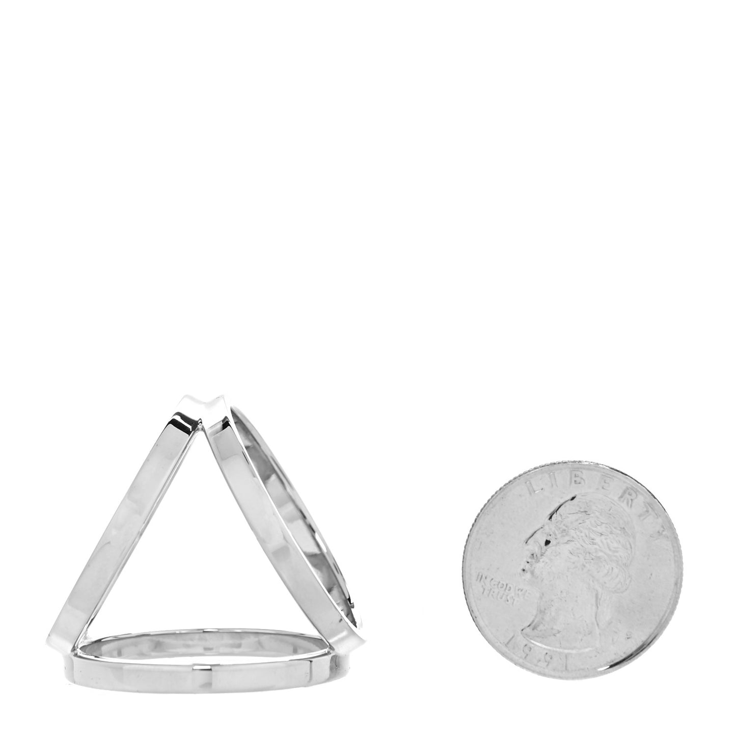Palladium Trio Scarf Ring
