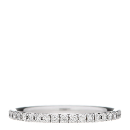 Tiffany 18K White Gold Diamond Metro Band Ring 48 4.5 3 of 6