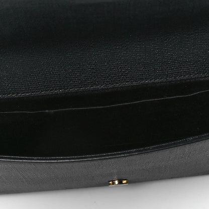 Saint Laurent Textured Calfskin Classic Y Ligne Clutch Black 6 of 8