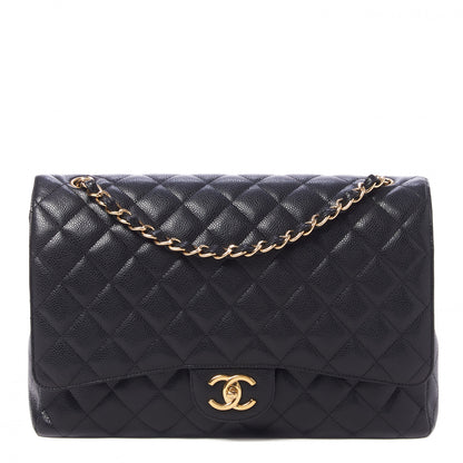 Chanel Caviar Quilted Maxi Double Flap Black 1 of 10
