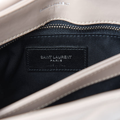 Saint Laurent Calfskin Y Quilted Monogram Toy Loulou Chain Satchel Nude Powder 5 of 9