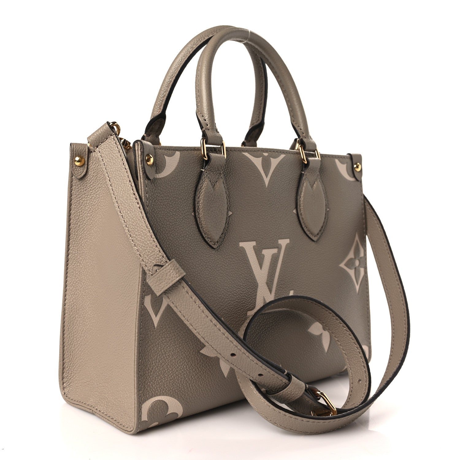 Louis Vuitton Empreinte Monogram Giant Onthego PM Tourterelle Creme 4 of 9