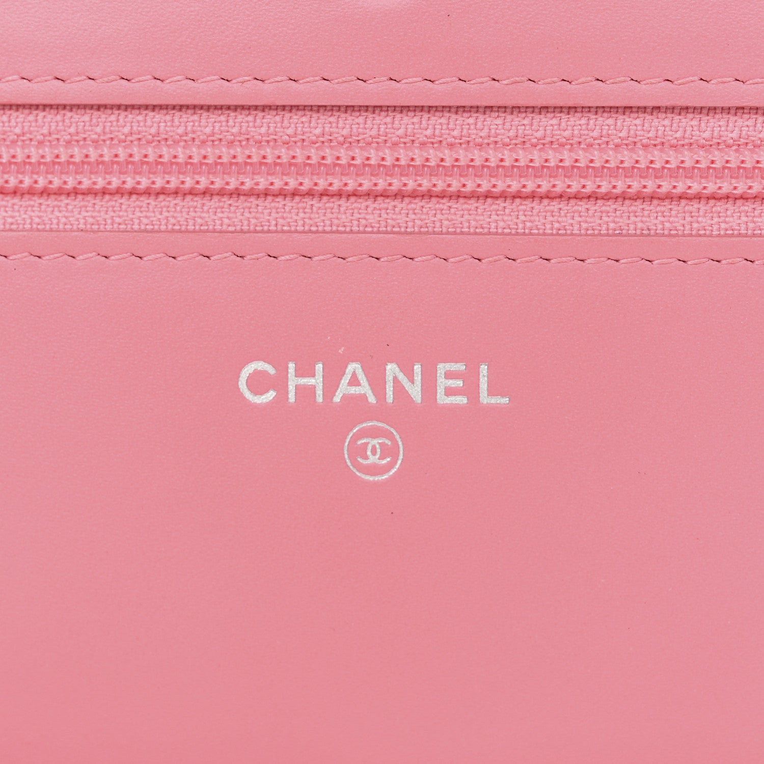 Chanel Patent Quilted Wallet On Chain WOC Coral 6 of 18