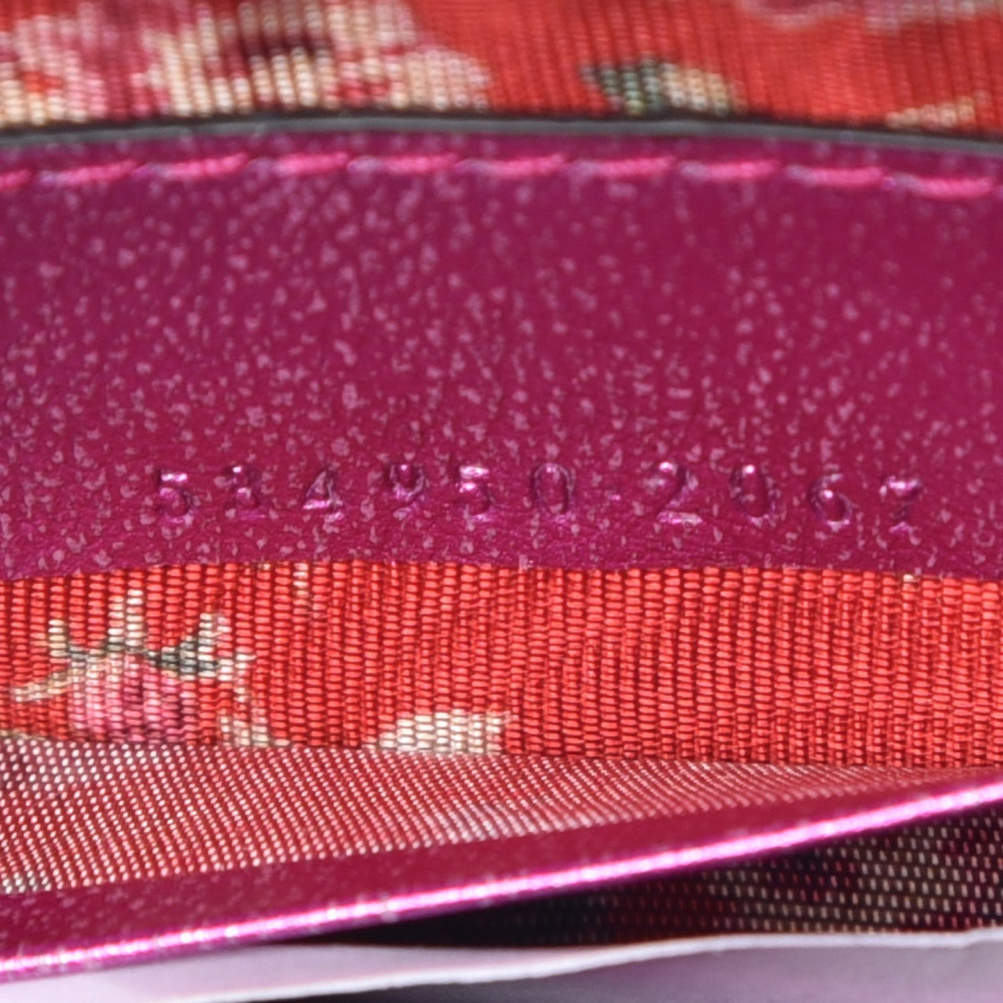 Laminated Nappa Trapuntata Mini Zumi Shoulder Bag Fuxia