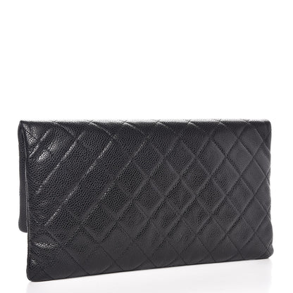 Chanel Caviar Quilted CC Beauty Clutch Black 3 of 8