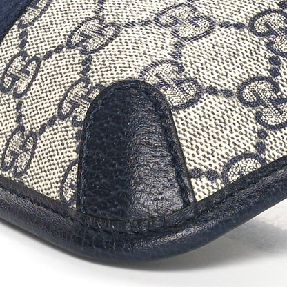 Gucci GG Supreme Monogram Web Small Ophidia Belt Bag 90 36 Beige Navy 10 of 10