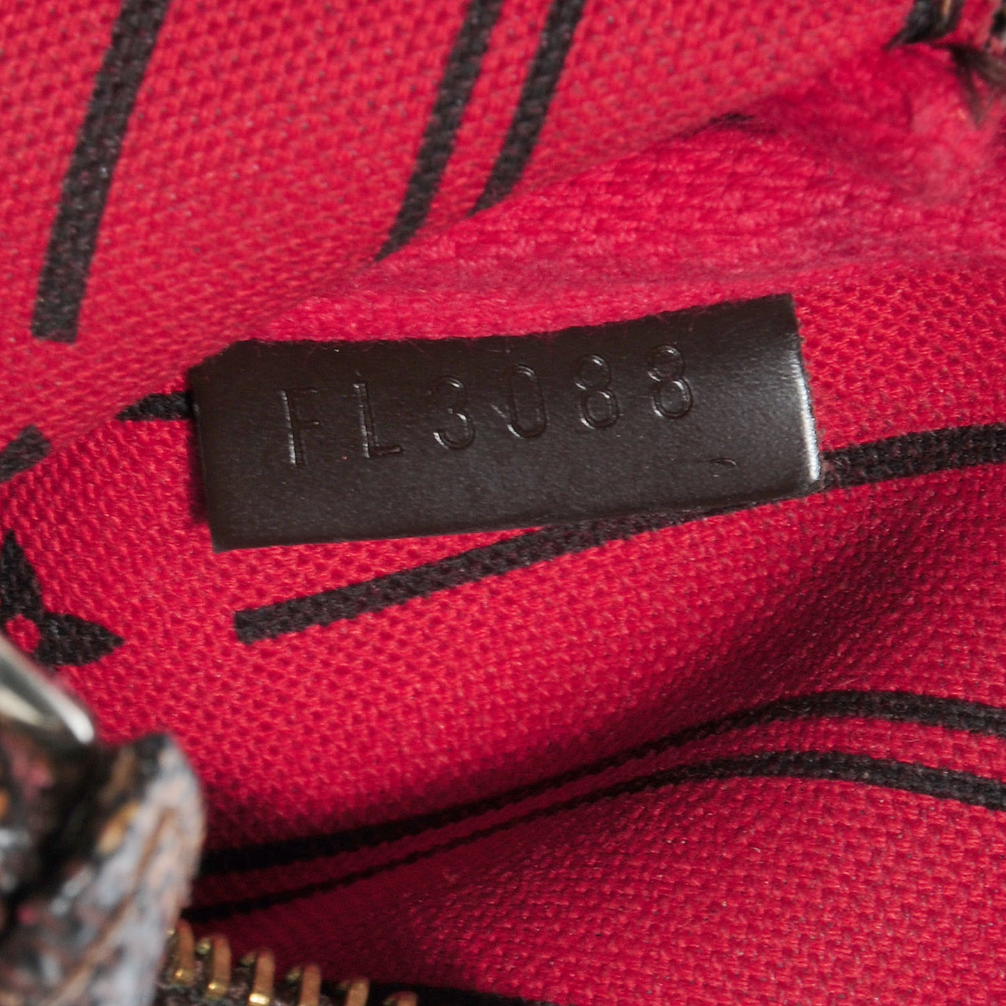 Damier Ebene Complice Trunks and Bags Mini Pochette Accessories Red