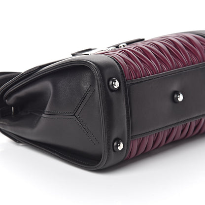 Miu Miu Nappa Matelasse Top Handle Tote Black Malva 7 of 8