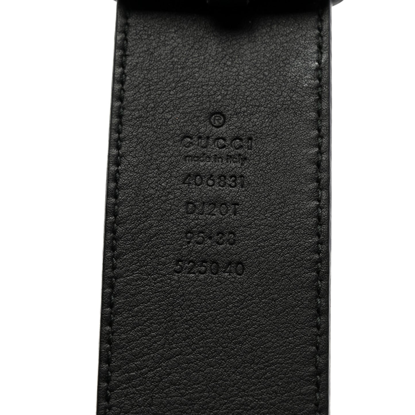 Textured Calfskin Double G 40mm Belt 95 38 Black