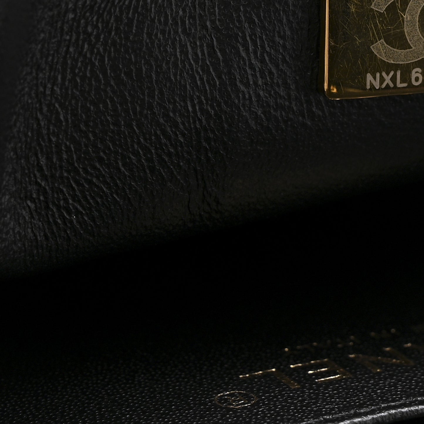 Lambskin Quilted Mini Rectangular Flap Black