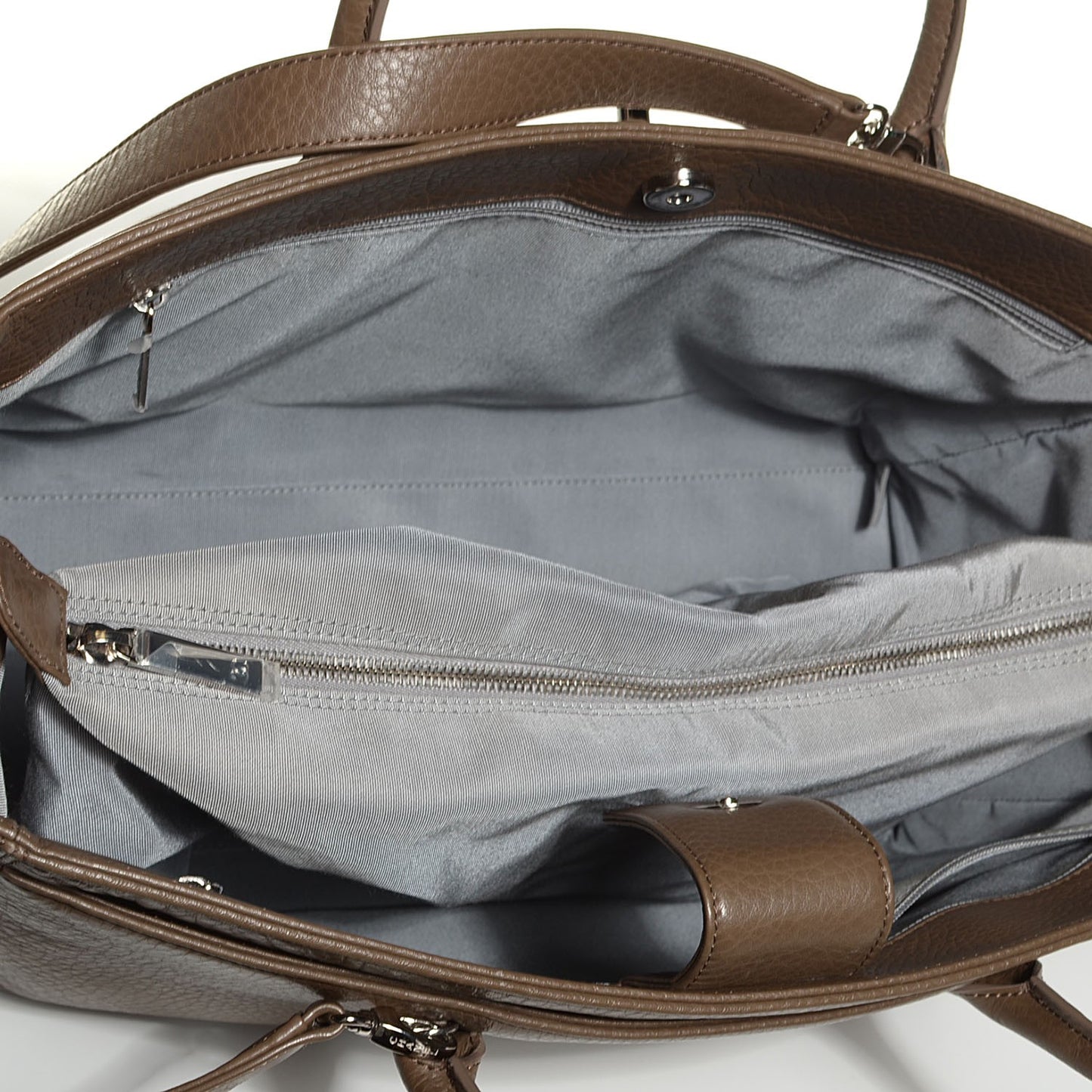 Deerskin Cerf Executive Shopper Tote Brown