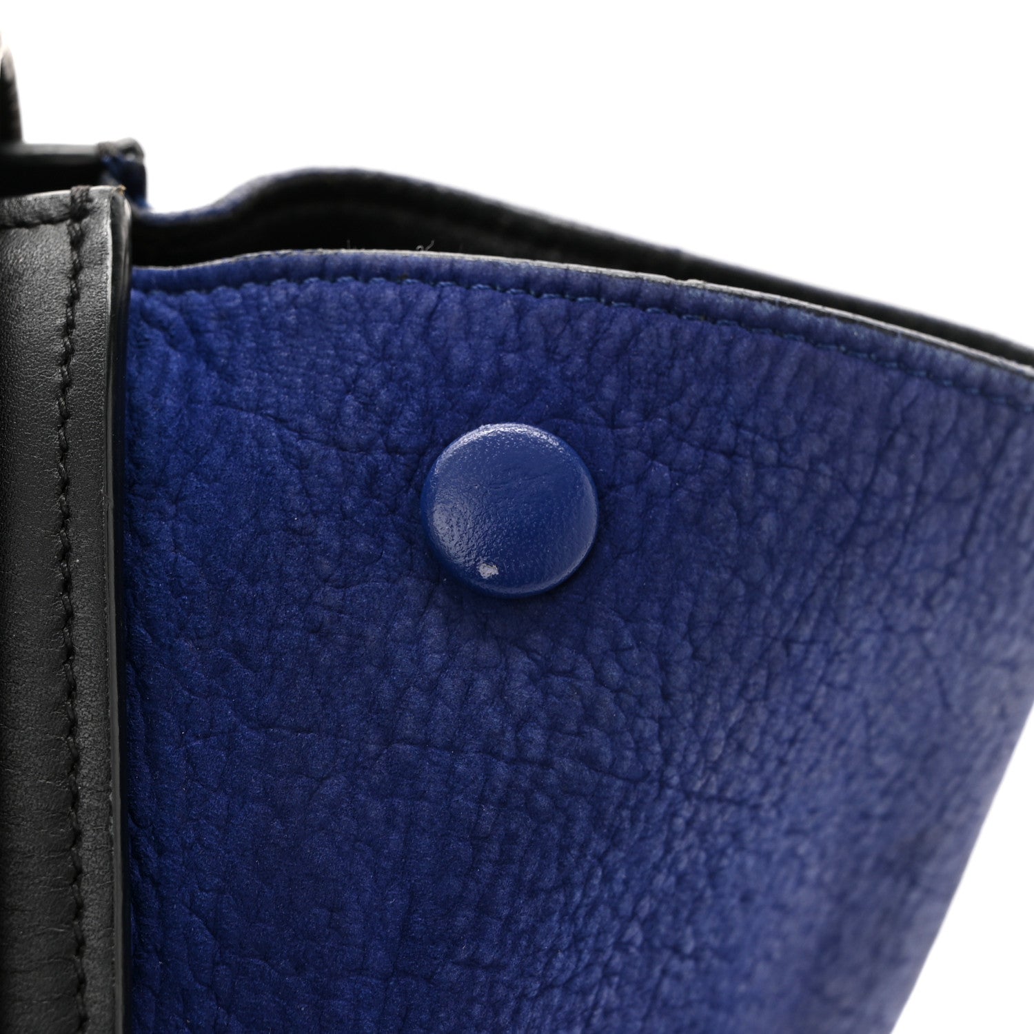 Celine Bullhide Calfskin Nubuck Small Tri-Color Trapeze Coffee 11 of 11