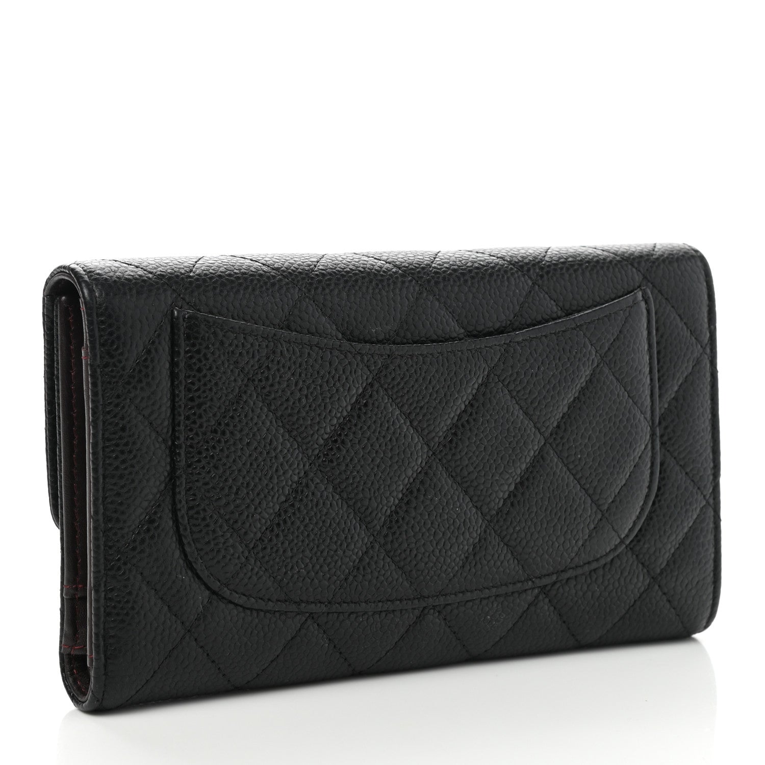 Chanel Caviar Quilted Large Flap Wallet Black 3 of 8