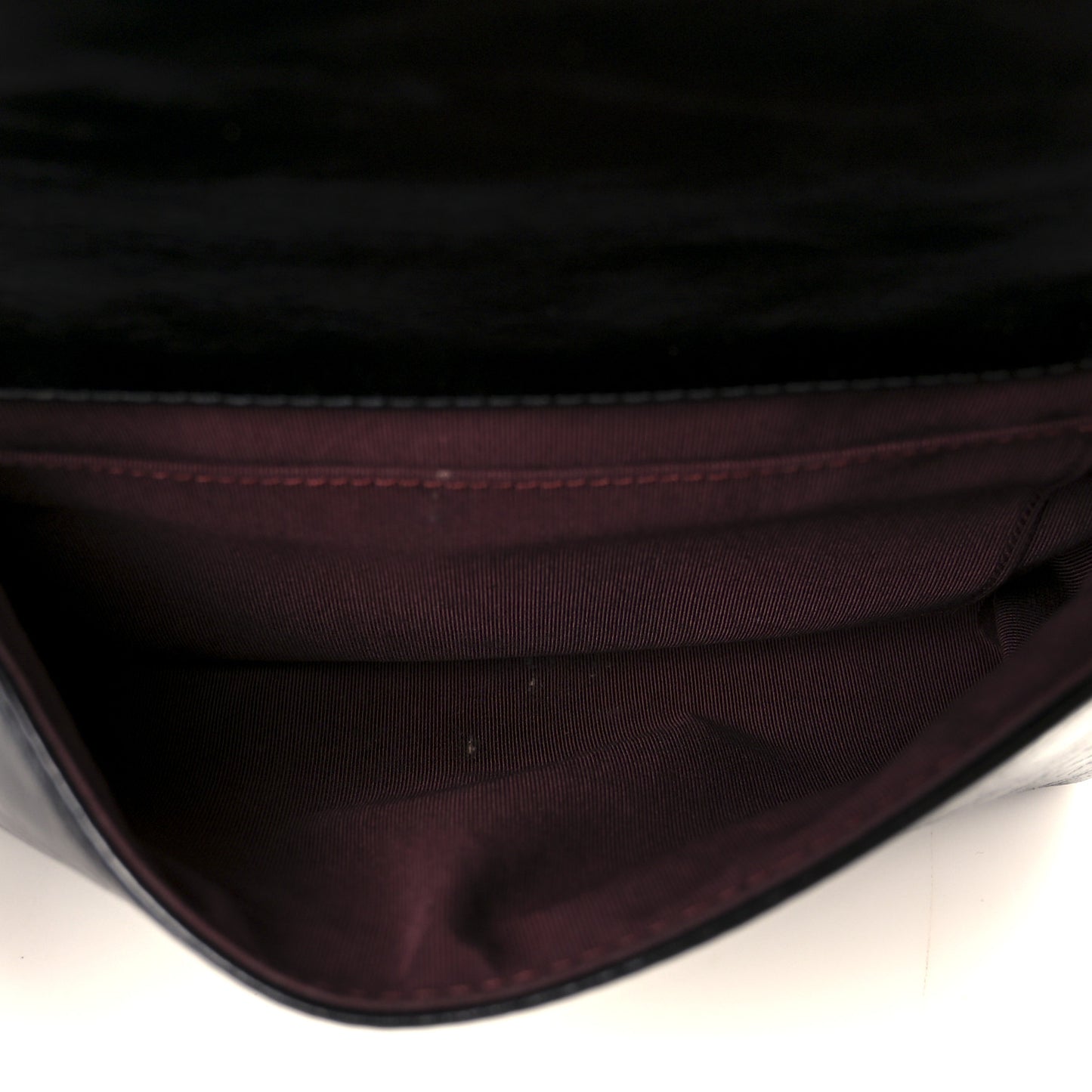 Glazed Calfskin Pilot Essentials Flap Black