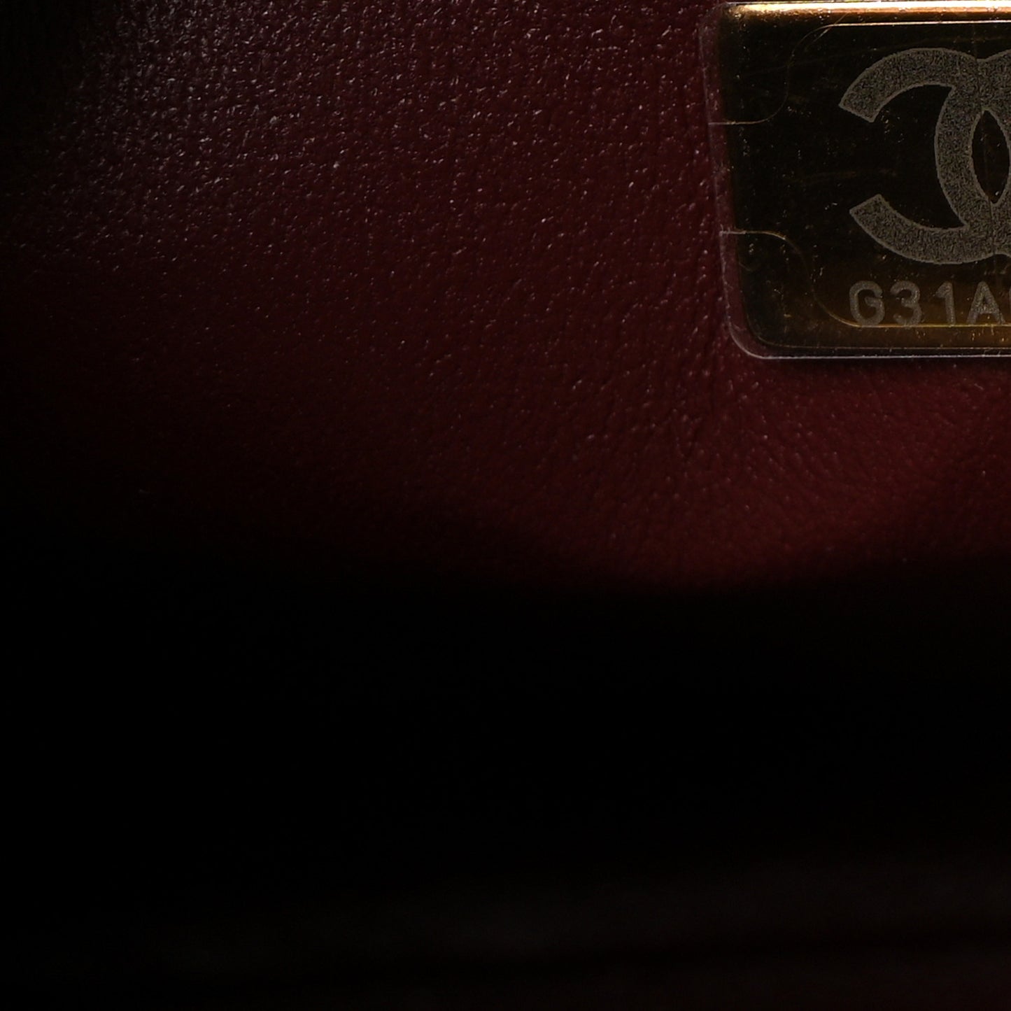 Calfskin Quilted Studded Square Vanity Case Burgundy