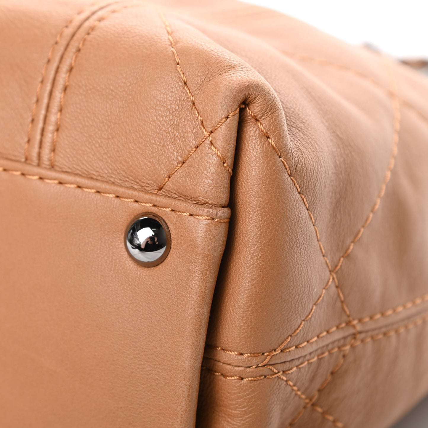 Lambskin Small Soft Touch Shoulder Bag Camel