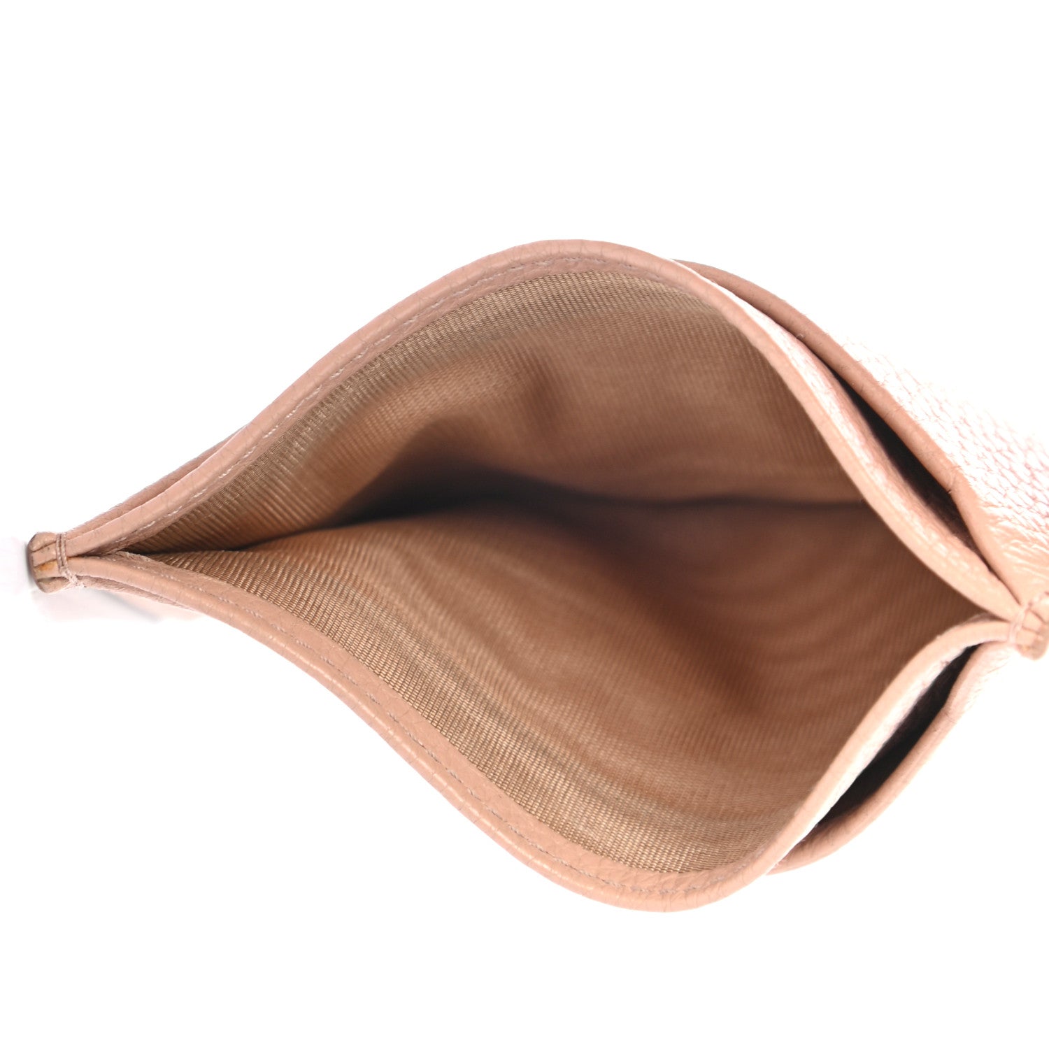 Prada Vitello Grain Metal Card Holder Cipria 5 of 7