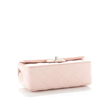 Chanel Lambskin Quilted Mini Rectangular Flap Light Pink 4 of 8