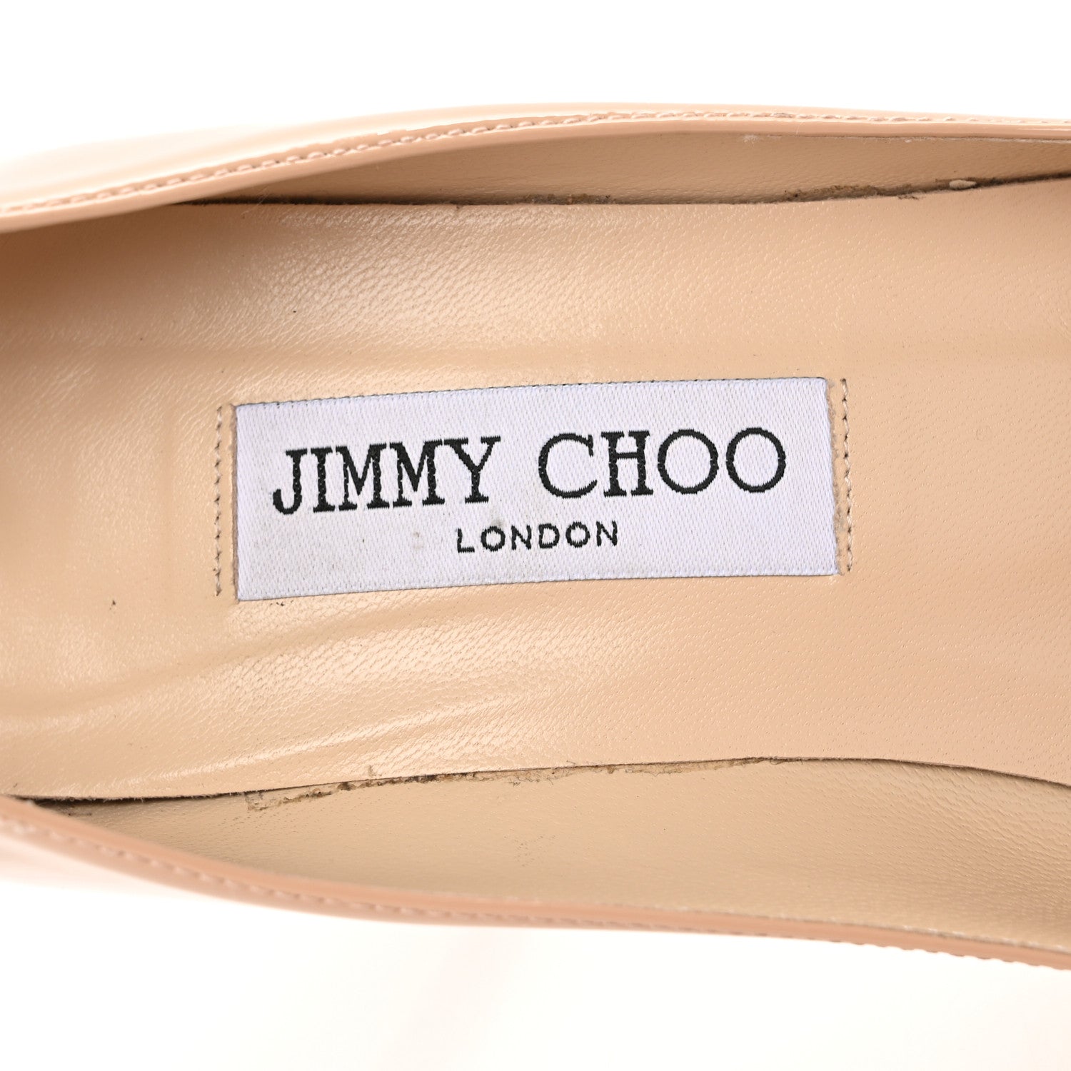 Jimmy Choo Patent Agnes 85 Pumps 39 Nude 8 of 9