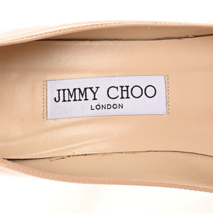 Jimmy Choo Patent Agnes 85 Pumps 39 Nude 8 of 9