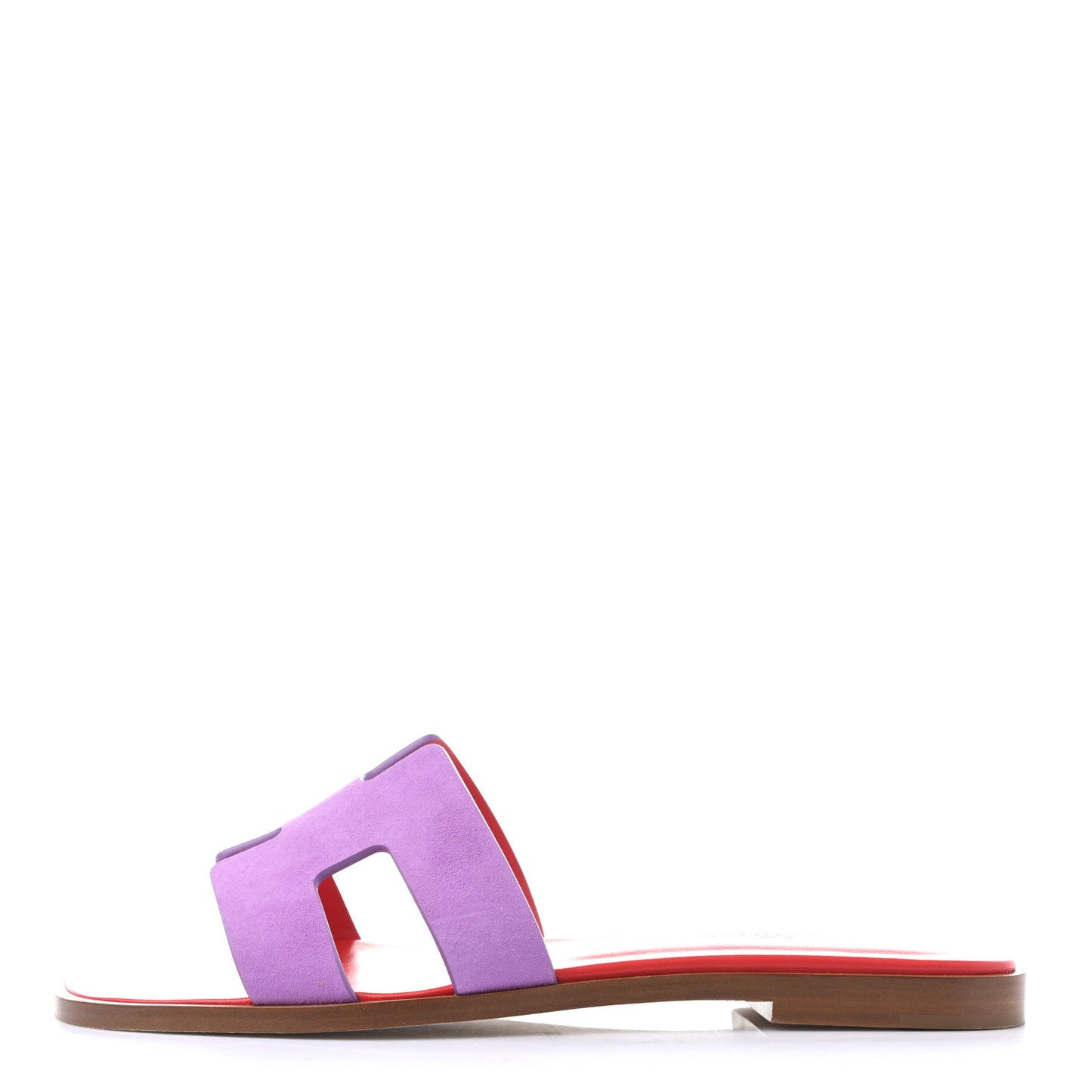 Suede Goatskin Oran Sandals 36 Violet Parme