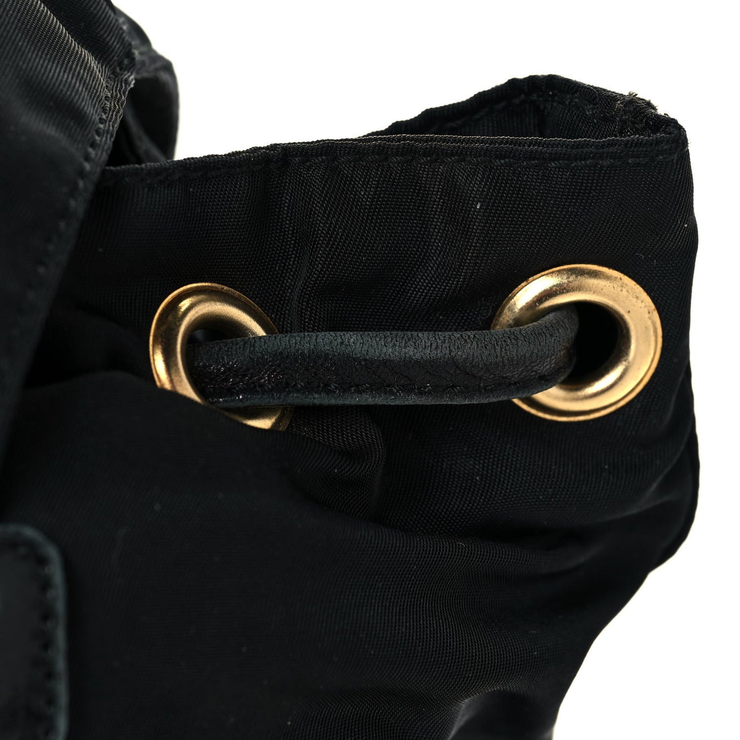 Tessuto Nylon Vela Chain Backpack Black