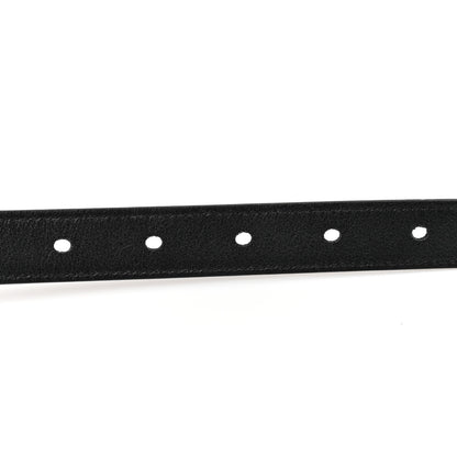 Gucci Grained Calfskin Monogram Cassandre Square Buckle Belt 70 28 Black 70/28 Black 4 of 4